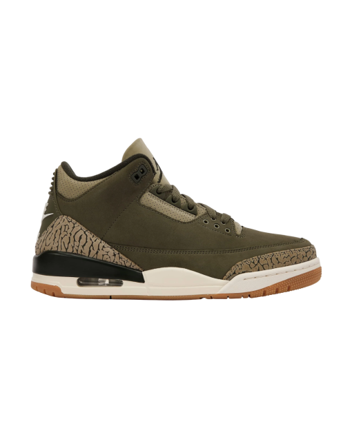 Air Jordan 3 Retro "Medium Olive" - Premium Heritage Mid-Top Lifestyle Model