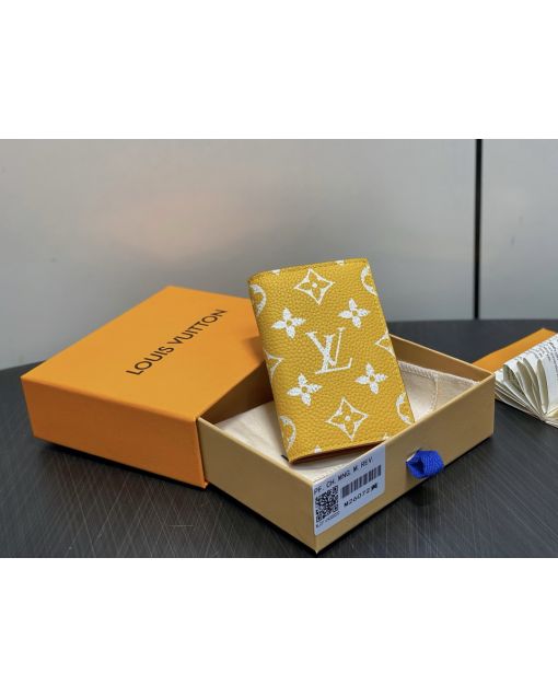 Premium Monogram Pocket Organizer Leather Wallet M26072 – Elegant Compact Design