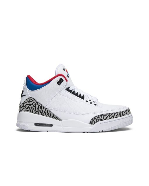 Jordan 3 Retro Seoul AV8370-100 | White Blue Red Premium Retro Sneakers