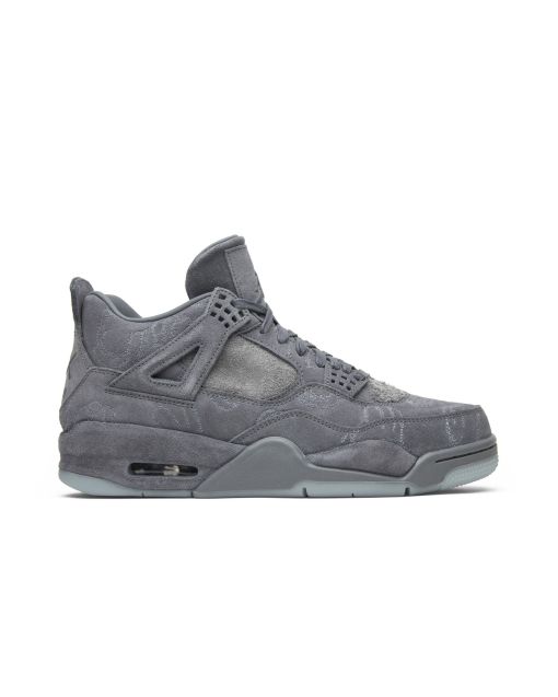 Jordan 4 Retro KAWS 930155-003 | Cool Grey Premium Suede Collaboration Sneakers