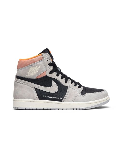 Jordan 1 Retro High OG “Neutral Grey/Hyper Crimson” 555088-018 | Neutral Grey Black Hyper Crimson Premium Sneaker