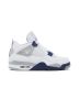 Jordan 4 Retro White Midnight Navy - Classic Retro Basketball Sneakers