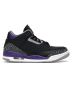 Jordan 3 Retro Black Court Purple - Stylish Retro Basketball Sneakers