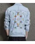 Men's Casual Denim Jacket - for Nephew - Contrast Stitching for Coffee Dates - Great Gift for Christmas Gen Z Men