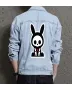 Bunny Men's Casual Denim Jacket - Perfect Present for Boyfriend - Urban Design - for Outdoor Activities - Anniversary Gift