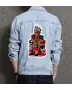 Kobe Bryant Men's Casual Denim Jacket - Perfect Present for Teen Boys - Button Closure - for Shopping Days - Congratulations Gift