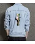 Kaw Men's Casual Jean Coat - for Him - Contrast Stitching for Street Style - Great Gift for Anniversary Streetwear Enthusiasts