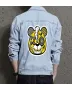 Bear Men's Casual Jean Coat for Son - Urban Design with Music Events - Gift Idea for Birthday Active Men