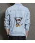 Mickey Men's Casual Jean Coat - Perfect Present for Fashion Lover - Regular Cut - for Campus Style - Valentine's Day Gift