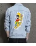 Men's Denim Jacket - for Grandson - Button Front for Music Events - Great Gift for Back to School Fashion Fans