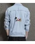 Mickey Men's Denim Jacket - Gift for Grandson - Vintage Style for Outdoor Activities - Special Occasion for Active Men