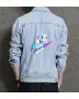 Air Men's Street Style Denim Jacket - Gift for Graduate on Regular Cut - Casual Hangouts Style for Birthday - Modern Men