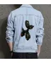 Men's Urban Jean Jacket - Gift for Grandson on Contrast Stitching - Shopping Days Style for Valentine's Day - Style-conscious Men