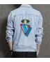 Raiden Street Fighter Denim Jacket for Men - Gift for Gamers - Christmas Gift