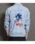 Sonic Mania Denim Jacket - Retro Gaming Gift - Stylish Outerwear for Men - Christmas Present