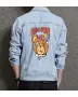 Teddy Bear Jean Jacket for Men – Gift for Streetwear Fans – Christmas Gift