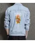 Teddy Bear Jean Jacket for Men – Gift for Streetwear Fans – Christmas Gift