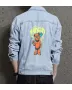Teddy Bear Jean Jacket for Men – Gift for Streetwear Fans – Christmas Gift