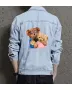 Teddy Couple Selfie Jean Jacket for Men – Gift for Boyfriends – Christmas Gift