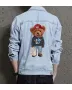 Teddy Lucky guy Jean Jacket for Men – Gift for Streetwear Fans – Birthday Present