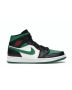 Jordan 1 Mid “Green Toe” 554724-067 | Black/White/Pine Green