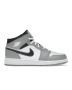Jordan 1 Mid “Light Smoke Grey” GS | Grey / Black — 554725-078