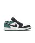 Jordan 1 Low White Black Mystic Green 553558-113 | White Black Mystic Green Premium Sneaker