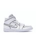 Jordan 1 Mid “Iridescent Reflective” Women’s CK6587-100 | White/Iridescent