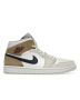 Air Jordan 1 Mid “Tan Suede” — White/Team Red | DO6726-100