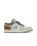Jordan 1 Low SE “Phantom Repaired Denim Swoosh” Sail/Phantom/Amber Brown | FZ5042-041