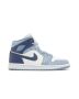 Jordan 1 Mid Diffused Blue Women’s BQ6472-140 | White Blue Grey Retro Sneakers