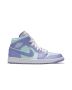Jordan 1 Mid Purple Aqua 554724-500 | Purple Aqua White Retro Leather Sneaker