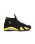 Jordan 14 Retro “Thunder” 487471-070 | Black Vibrant Yellow White Premium Sneaker