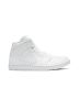 Jordan 1 Mid Triple White 2 554724-130 | All-White Leather Mid Sneaker