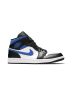 Jordan 1 Mid White Black Racer Blue 554724-140 | White Black Racer Blue Premium Sneaker