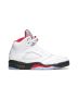 Air Jordan 5 Retro “Fire Red Silver Tongue” White/Black-Metallic Silver/Fire Red | DA1911-102
