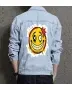 Smile Men's Casual Jean Coat - Gift Idea for Boyfriend - Vintage Style for School Wear - Perfect for Just Because