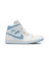Jordan 1 Mid UNC Women’s BQ6472-114 | White Blue Retro Leather Sneakers