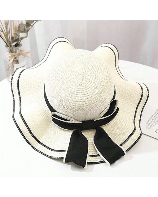 Women's Summer Sun Hat – UV Protection Wide Brim Beach Hat for Outdoor Activities & Travel