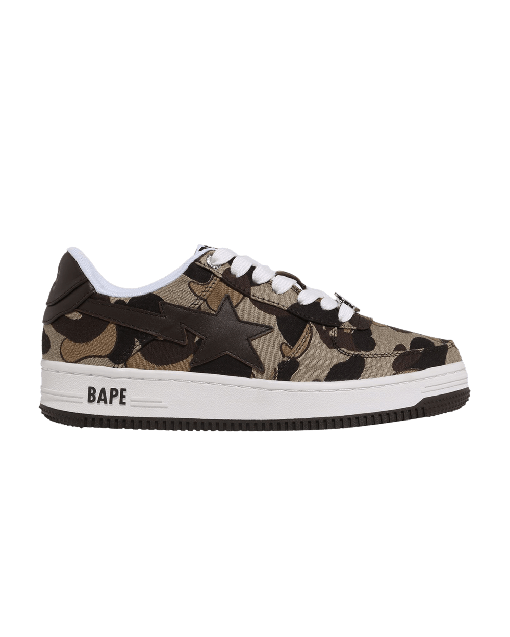 A Bathing Ape Bape Sta Cookie Camo 2 Brown - Stylish Low Top Sneakers