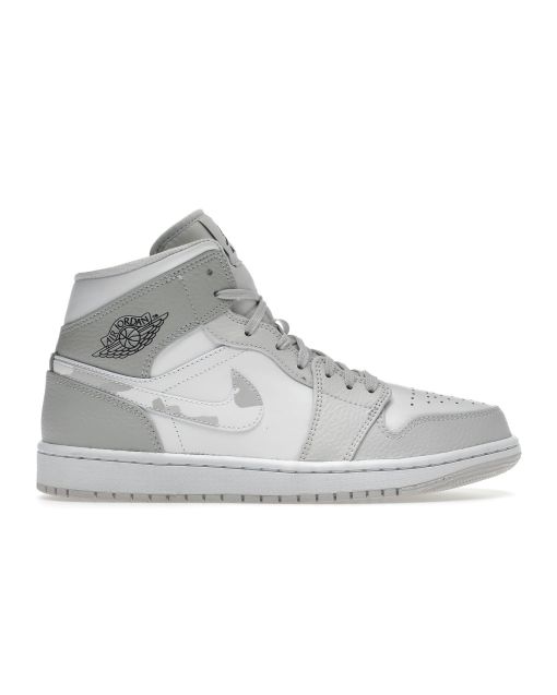 Jordan 1 Mid Grey Camo - Stylish Camouflage Mid Top Sneakers