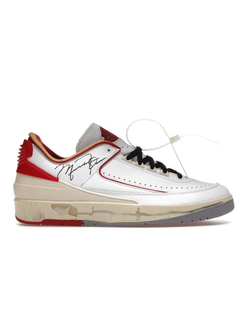 Air Jordan 2 Retro Low SP x 'Off-White White Varsity Red' Sneakers