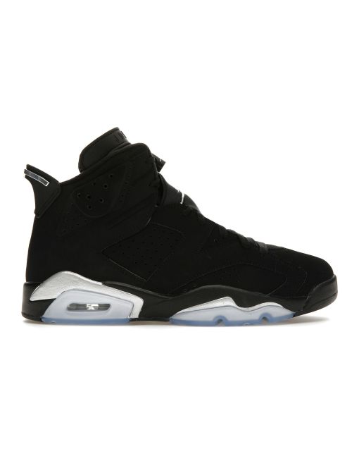 Jordan 6 Retro Black Chrome - Sleek Retro Basketball Sneakers