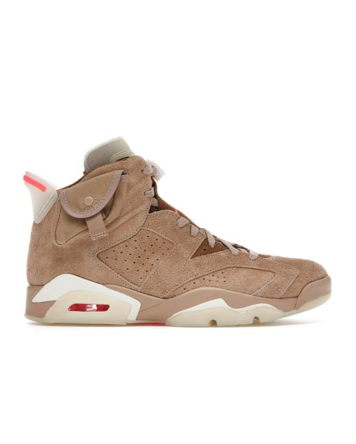 Jordan 6 Retro Travis Scott British Khaki - Limited Edition Exclusive Sneakers
