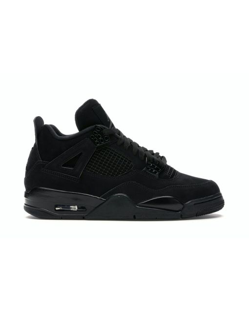 Jordan 4 Retro Black Cat - Sleek Black Retro Basketball Sneakers