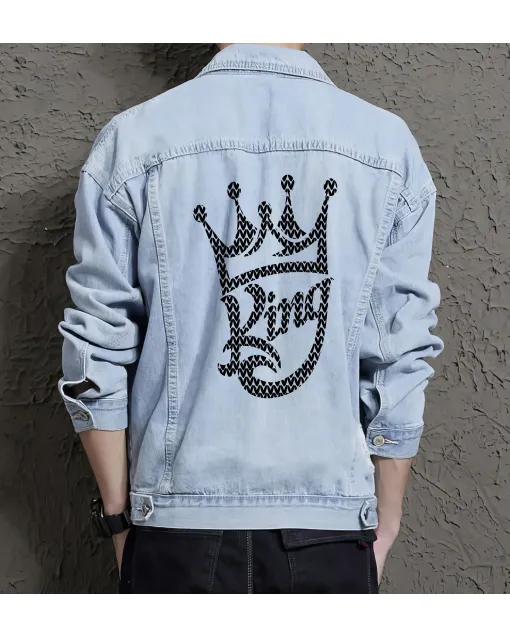 King Crown for Men – Gift for Royalty – Father's Day Gift - Light Blue - Main View