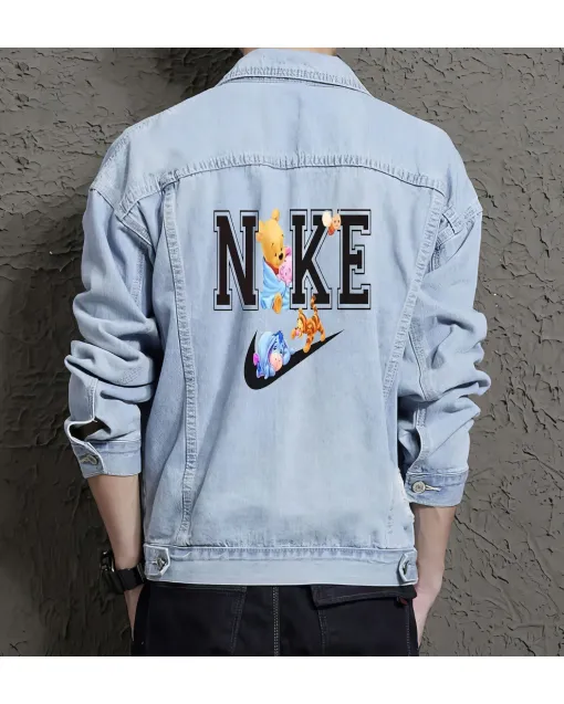 Men's Classic Jean Jacket - Perfect Present for Son - Everyday Style - for Street Style - Back to School Gift - Light Blue - Main View