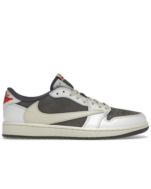 Jordan 1 Low x Travis Scott Sail and Ridgerock Reverse Mocha - Exclusive Collaborative Sneakers